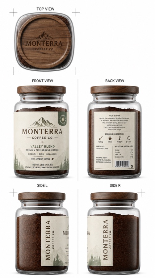 Locked product reference, Monterra jar pack views